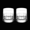 Christofle Set of 2 crystal double old fashioned glasses