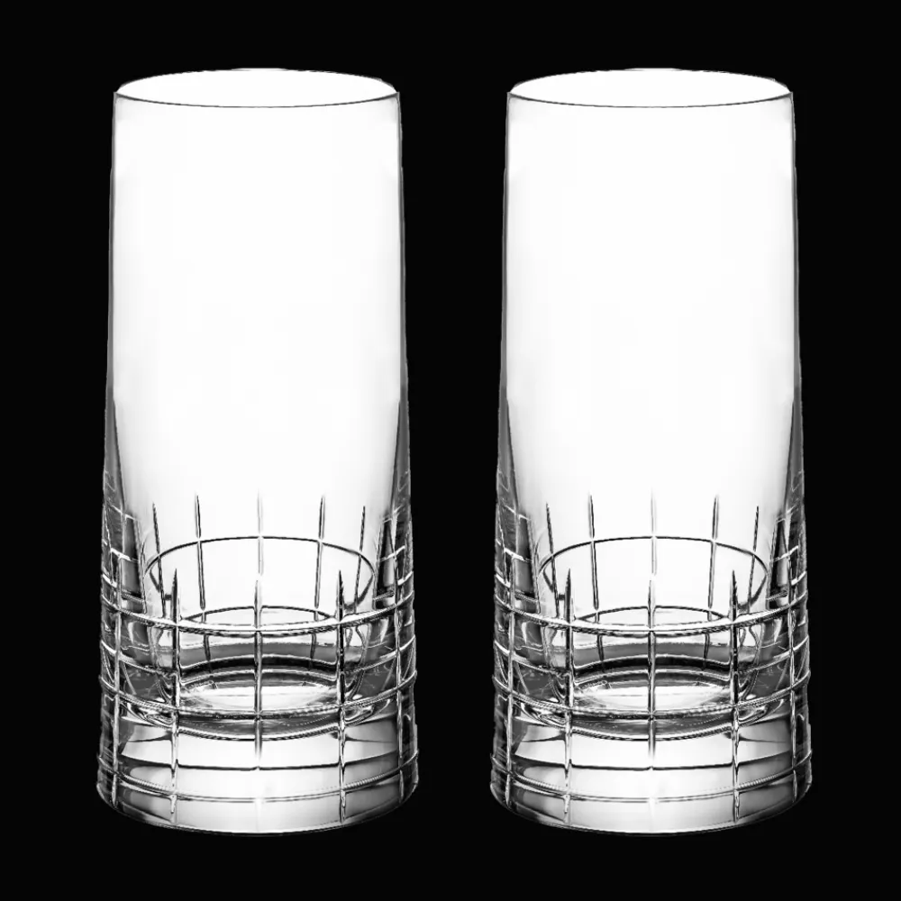 Christofle Set of 2 highball crystal glasses