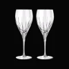 Christofle Set of 2 water crystal glasses