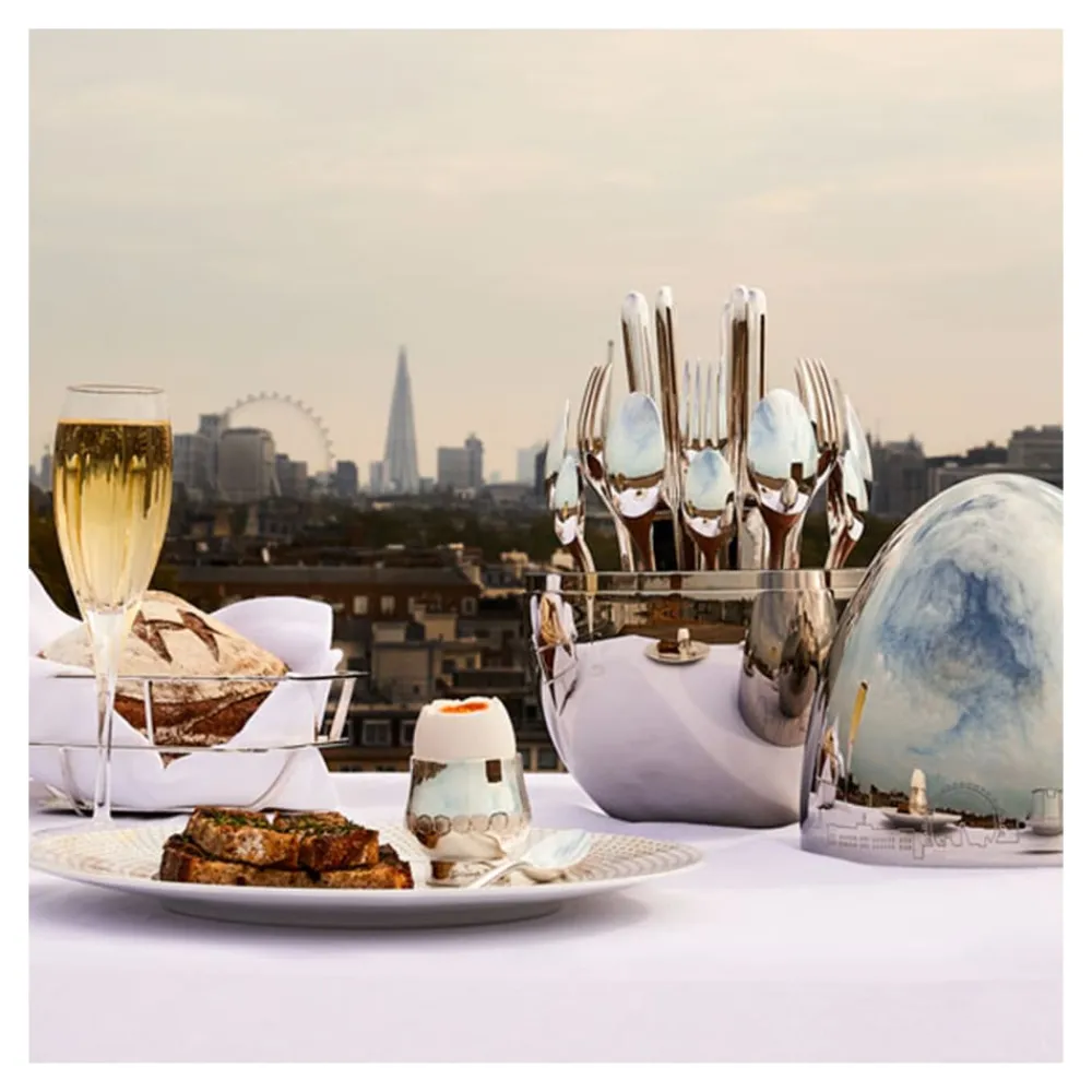 Christofle SHANGHAI - Silver-Plated 24-Piece Flatware Set
