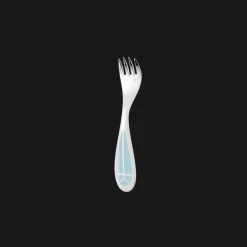 Christofle Silver-Plated Baby Spoon & Fork Set - Ice Blue