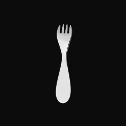 Christofle Silver-Plated Baby Spoon & Fork Set - Ice Blue