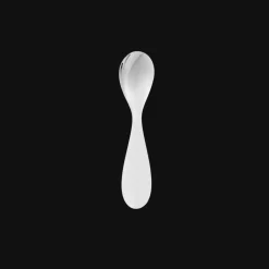 Christofle Silver-Plated Baby Spoon & Fork Set - Rose Quartz