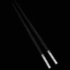 Christofle Silver-Plated Black Japanese Chopsticks with Case