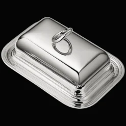 Christofle Silver-Plated Butter Dish with Lid