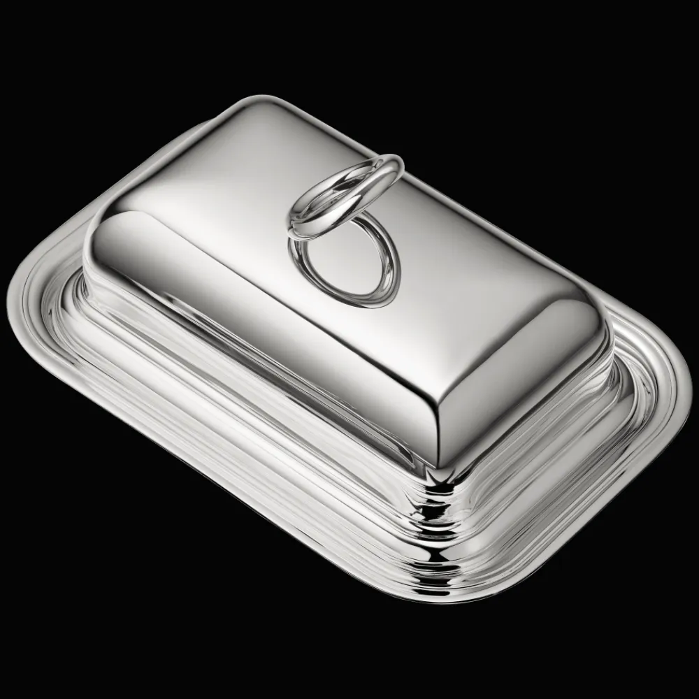 Christofle Silver-Plated Butter Dish with Lid