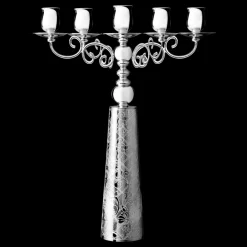 Christofle Silver-Plated Candelabra For Five Candles