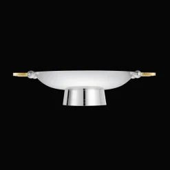 Christofle Silver-plated Centerpiece with Gilded Handles