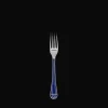 Christofle Silver plated Dessert Fork - Marbled Blue