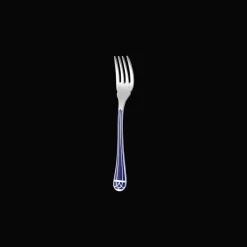 Christofle Silver-plated Fish Fork - Marbled Blue