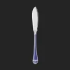 Christofle Silver-Plated Fish Knife - Marbled Blue