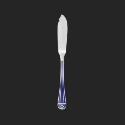 Christofle Silver-Plated Fish Knife - Marbled Blue