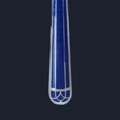 Christofle Silver-Plated Fish Knife - Marbled Blue