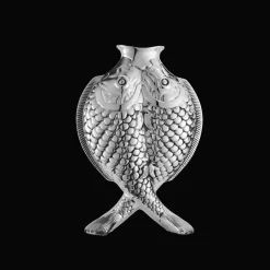 Christofle Silver-Plated Fish Shape Vase