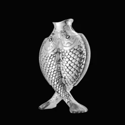 Christofle Silver-Plated Fish Shape Vase