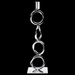 Christofle Silver-Plated Four-Ring Candlestick