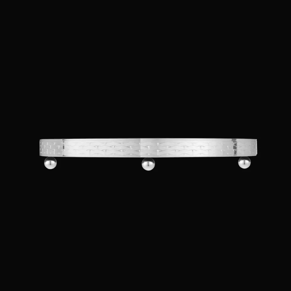 Christofle Silver-Plated Half Circle Surtout Tray 12 x 6 in