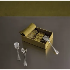 Christofle Silver-Plated Ice Cream Spoon Set of 4