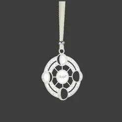 Christofle Silver-Plated Moon Phases Ornament - 2023