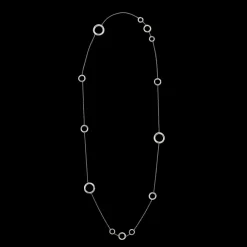 Christofle Silver Plated Multi-Ring Layering Necklace