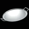Christofle Silver-Plated Oval Serving Tray with Handles 21 x 16.5 in