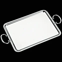 Christofle Silver-Plated Rectangular Serving Tray - 21 in x 16.5 in
