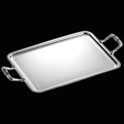 Christofle Silver-Plated Rectangular Serving Tray with Handles - 19 x 15"