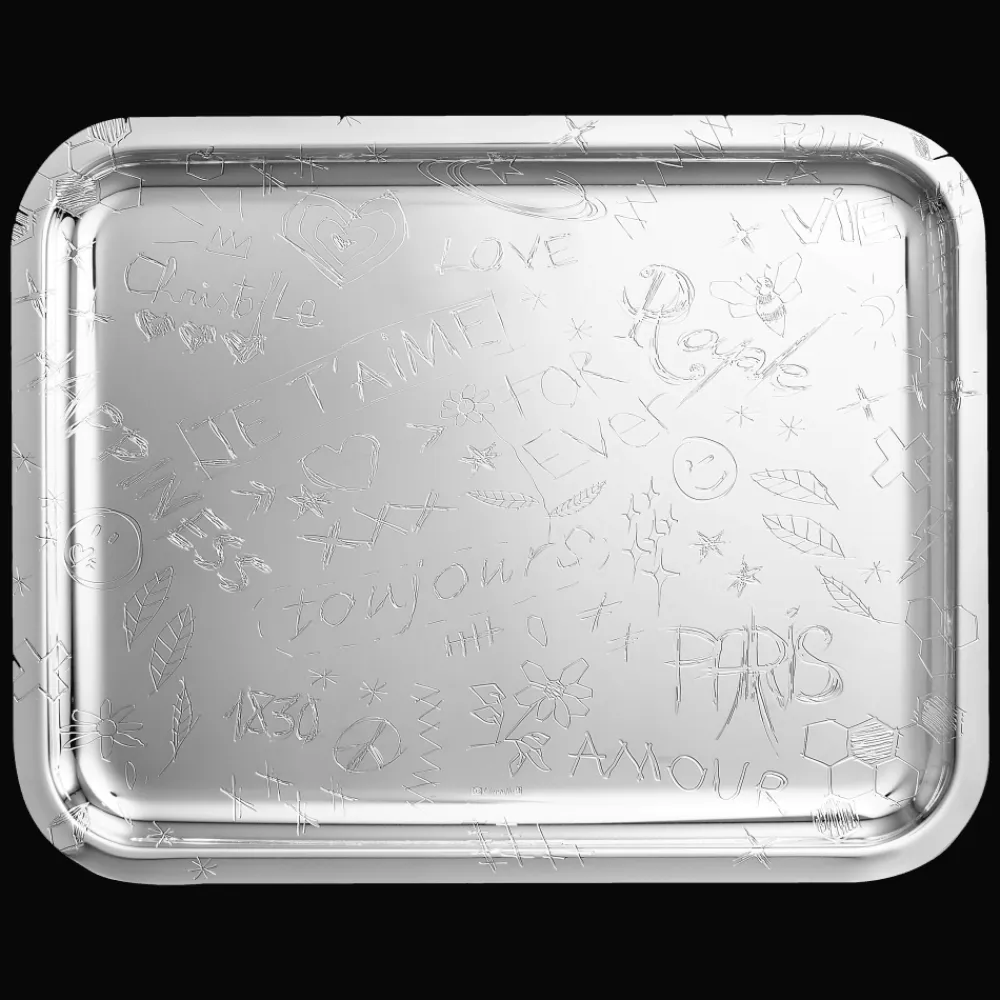Christofle Silver-Plated Rectangular Tray 14 x 11 in