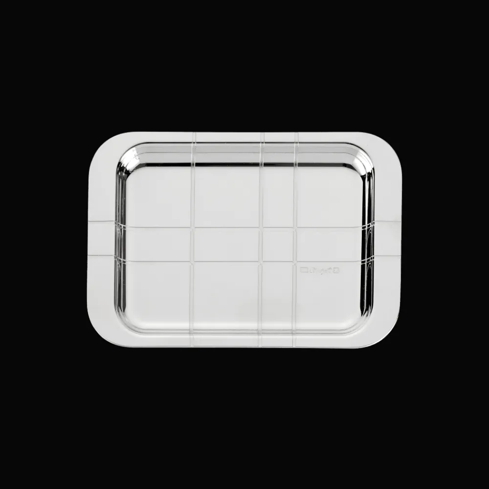 Christofle Silver-Plated Rectangular Tray - 4 x 6 in