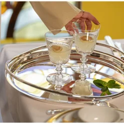 Christofle Silver-Plated Round Serving Tray - 15 in