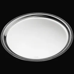 Christofle Silver-Plated Round Tray 12 in