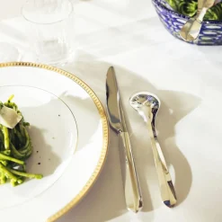 Christofle Silver-Plated Serrated Dinner Knife