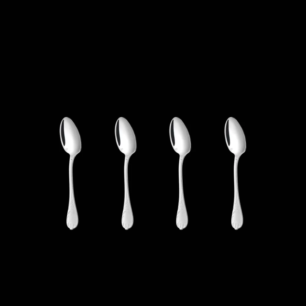 Christofle Silver plated Set of 4 espresso spoons