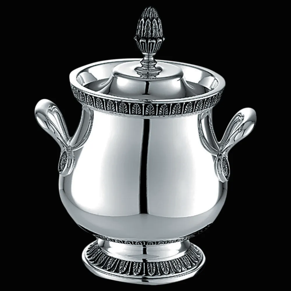 Christofle Silver-Plated Sugar Bowl with Lid