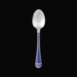 Christofle Silver-Plated Table Spoon - Marbled Blue