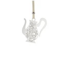 Christofle Silver-Plated Teapot Ornament - 2024