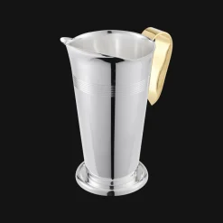 Christofle Silver-plated Water Pitcher with Gilded Handle
