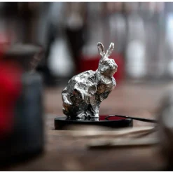 Christofle Sitting Rabbit in Sterling Silver - Haute Orfèvrerie