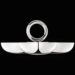Christofle Small Silver-Plated 3-Bowl Snack Dish