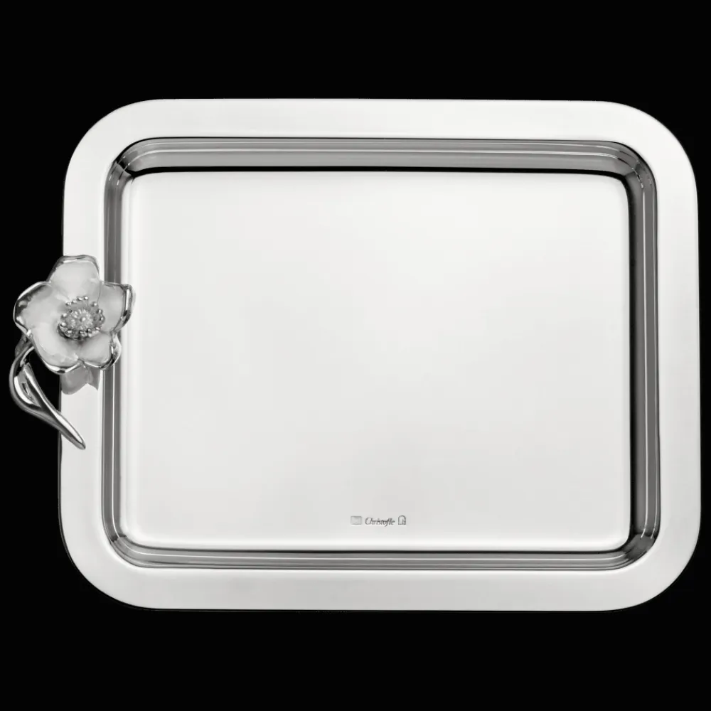 Christofle Small Silver-Plated Tray 8 x 6 in