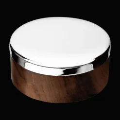 Christofle Small Wood Silver-Plated Box - 3 15/16 in. (8 cm)