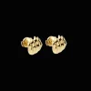 Christofle Sterling-Silver Gilded 24 carats Stud Earrings