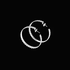 Christofle Sterling Silver Hoop Earrings