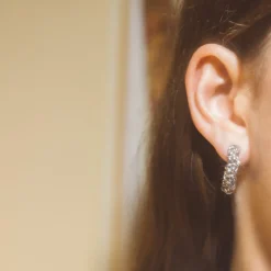 Christofle Sterling Silver Hoop Earrings