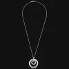 Christofle Sterling Silver Large Double Circle Necklace
