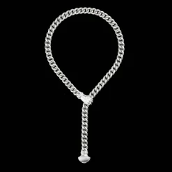 Christofle Sterling-Silver Necklace Rhodium-Plated