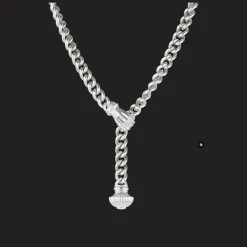 Christofle Sterling-Silver Necklace Rhodium-Plated