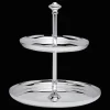 Christofle 2-Tier Silver-Plated Pastry Stand