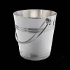 Christofle Vintage Silvered Biarritz Ice Bucket With Moving Handle