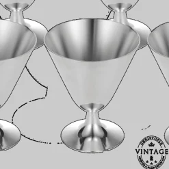 Christofle Vintage Silvered Cocktail Cups - Set of 8